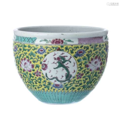 Flower pot in chinese porcelain, Tongzhi