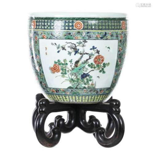Chinese porcelain flower pot, Guangxu