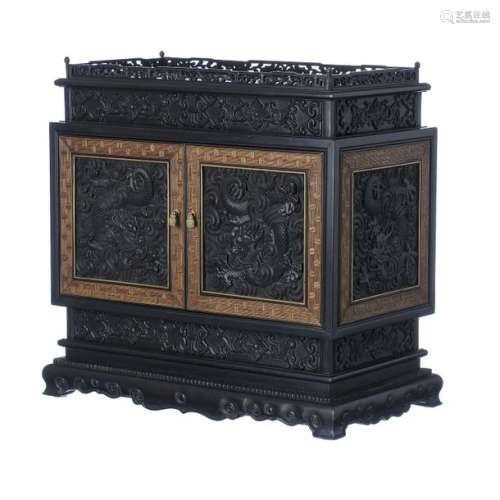 Zitan table cabinet box, Republic