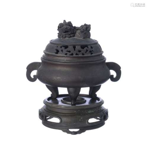 Chinese bronze censer