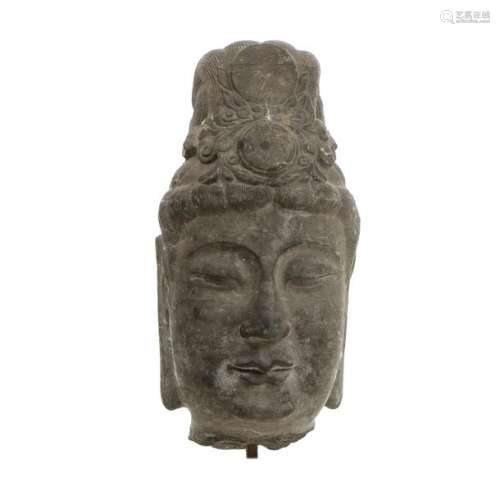 Chinese Guanyin stone head