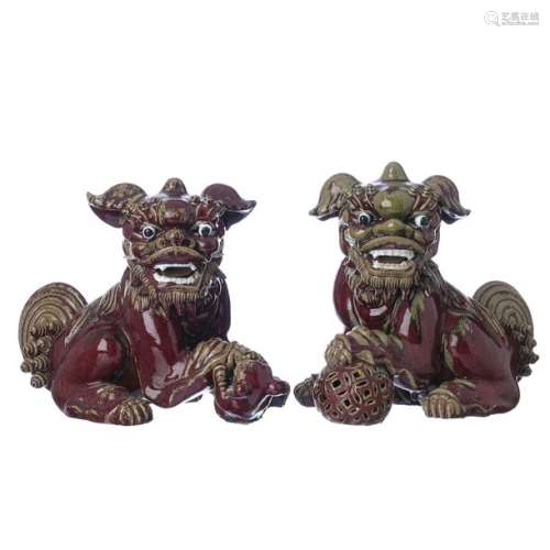Pair of Chinese 'Foo Dogs'