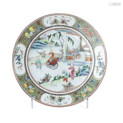 Chinese figurine plate, Minguo