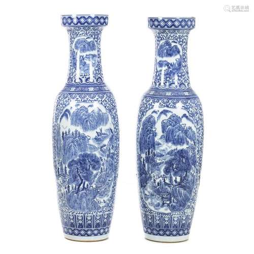 Pair of Large Chinese porcelain jars