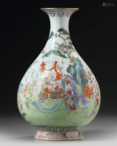 A CHINESE FAMILLE ROSE 'BOYS' VASE