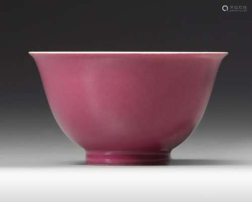 A CHINESE PINK GLAZED BOWL