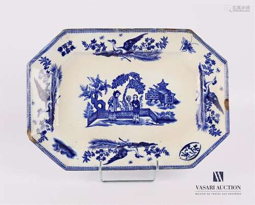 JULES VIEILLARD Bordeaux Octagonal earthenware dis…