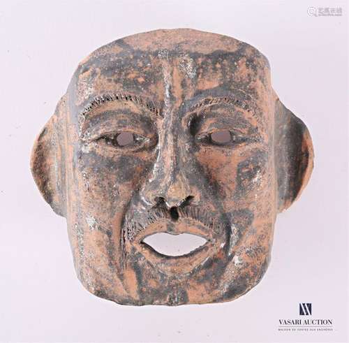 Antropomorphic Terracotta Mask High. Width : 22 cm…