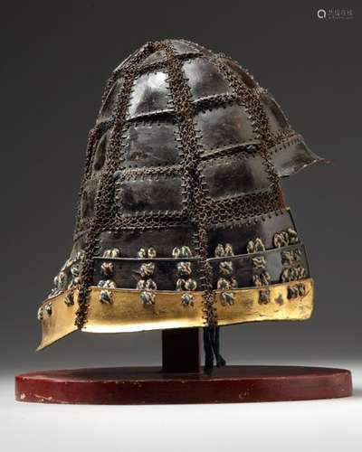 A JAPANESE WARRIOR HELMET (KABUTO) CONSISTING OF B…