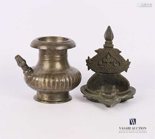 INDIA A bronze pot or \