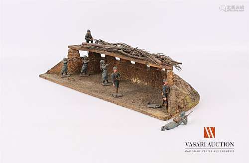 Diorama: French covered trench with firing battlem…