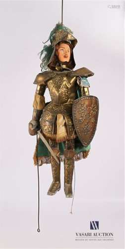 Sicilian puppet representing a knight in armour wi…