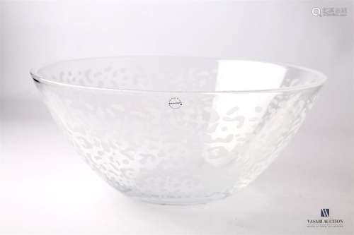 SALVIATI Glass bowl model Raindrops with decoratio…