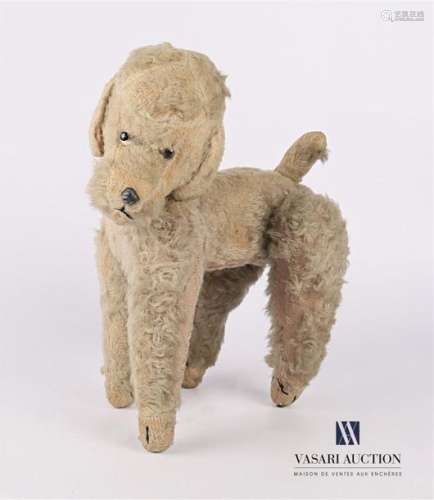 Plush figure of a poodle Early 20th century (worn)…