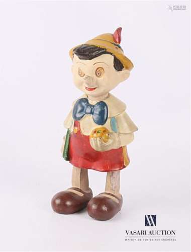 Painted resin Pinocchio subject articulated, key o…
