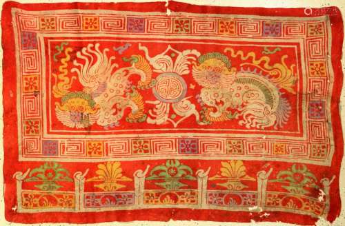 Antique felt, Tibet ,East Turkestan, 19th century