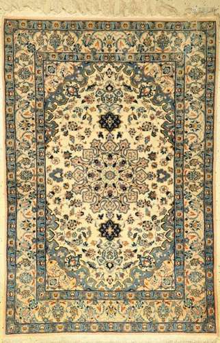 Isfahan fine, Persia, approx. 50 years, wool with silk