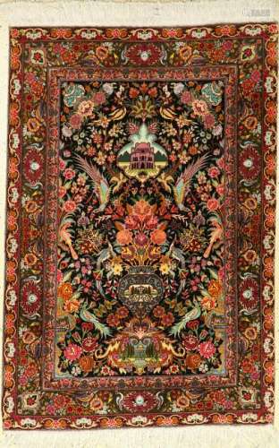 Tabriz fine rug, Persia, approx. 40 years, wool with