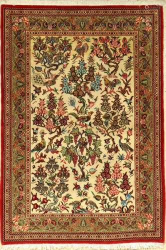 Qom rug, Persia, approx. 40 years, wool, approx. 158