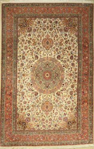 Tabriz fine rug 50 raj, Persia, approx. 40 years, wool