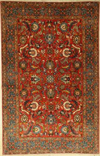 Fine Qum rug, Persia, approx. 40 years, wool, approx.