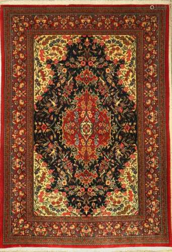 Fine Qum rug, Persia, approx. 30 years, wool, approx.