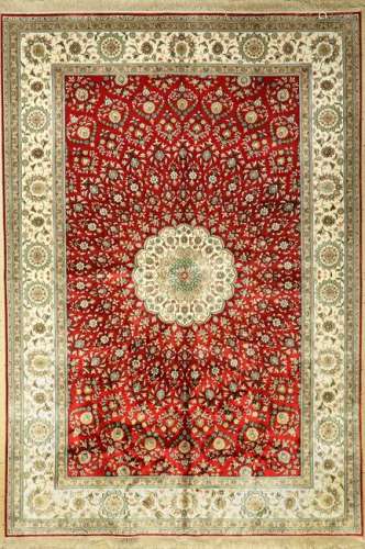 Hereke rug, China, approx. 40 years, cotton, approx.