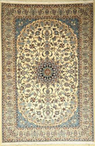 Nain Rug, Persia, approx. 40 years, wool with silk