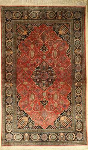 Qum silk rug, Persia, approx. 40 years, pure natural