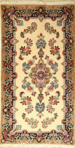 Kirman rug, Persia, approx. 50 years, wool on cotton