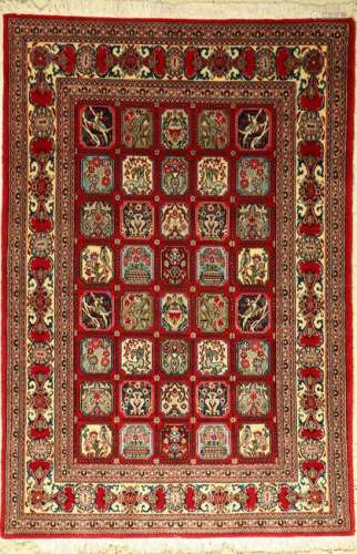 Fine Qum rug, Persia, approx. 30 years, wool, approx.