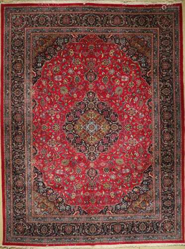 Kashmar carpet old, Persia, approx. 50 years, wool on