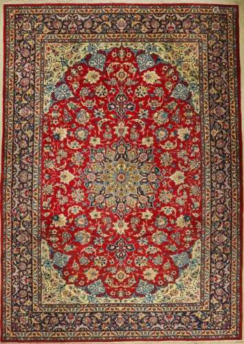 Nadjafabad carpet old, Persia, approx. 50 years, wool