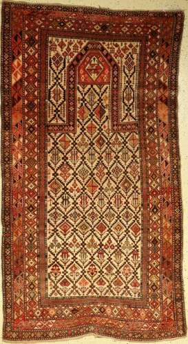 Shirvan prayer rug, antique, Caucasus, 19th century