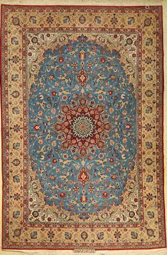 Fine Isfahan old rug (signed), Persia, around 1960,