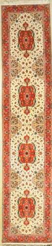 Fine Tabriz runner, Persia, approx. 30 years, wool with