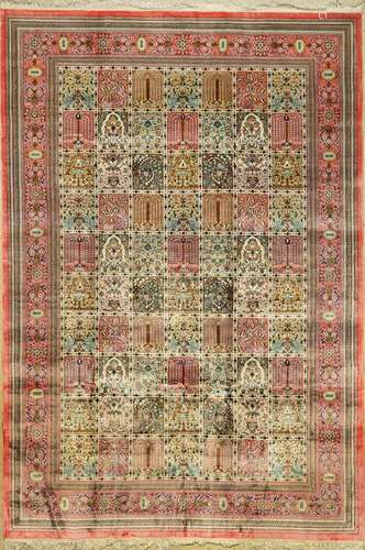 Kashmir carpet, India, approx. 40 years, Merc.Cotton