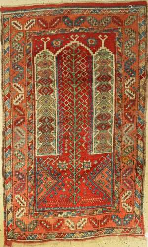 Rare antique Konya rug, Anatolia, 19th century