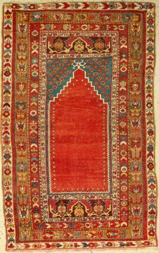 Anatol 'prayer rug' antique, Anatolia, around 1910,