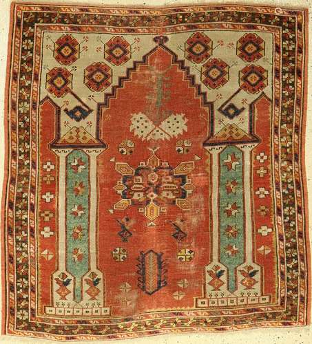 Monastir 'prayer rug', antique, Anatolia, 19thcentury