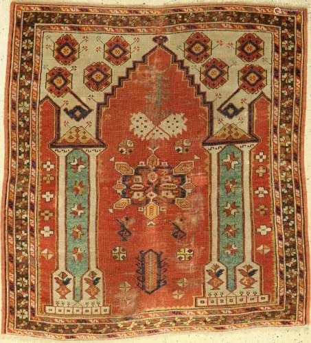 Monastir 'prayer rug', antique, Anatolia, 19thcentury