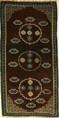 Antique Tibetan Meditation rug, Tibet, 19th century