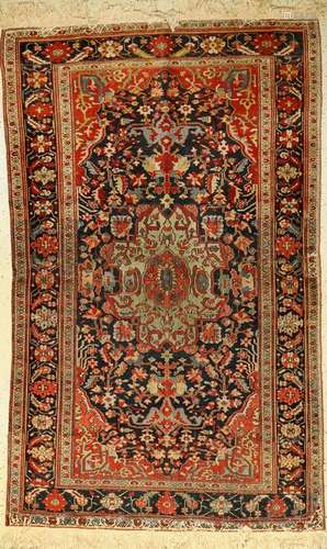 Antique Farahan rug, Persia, 19th century, wool on