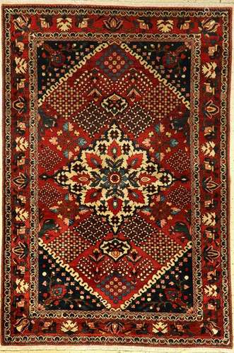 Bakhtiar rug old, Persia, approx. 60 years, wool on