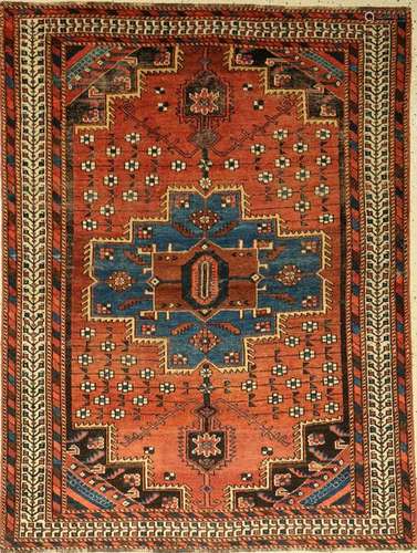 Afschar rug old, Persia, around 1940, wool on cotton