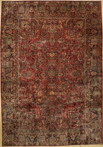 Fine US Kirman carpet antique, Persia, around 1900,