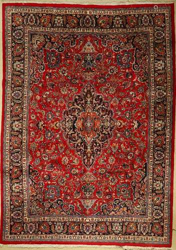 Kashmar carpet old, Persia, approx. 50 years, wool on