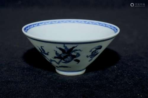 Chinese Qing Porcelain Blue&White Bowl