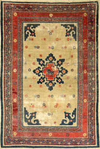 Chinese knotted carpet, China, 19th century, wool on