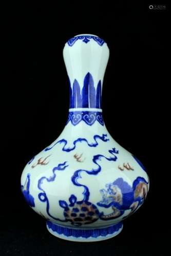 Chinese Qing Porcelain Blue&White Vase